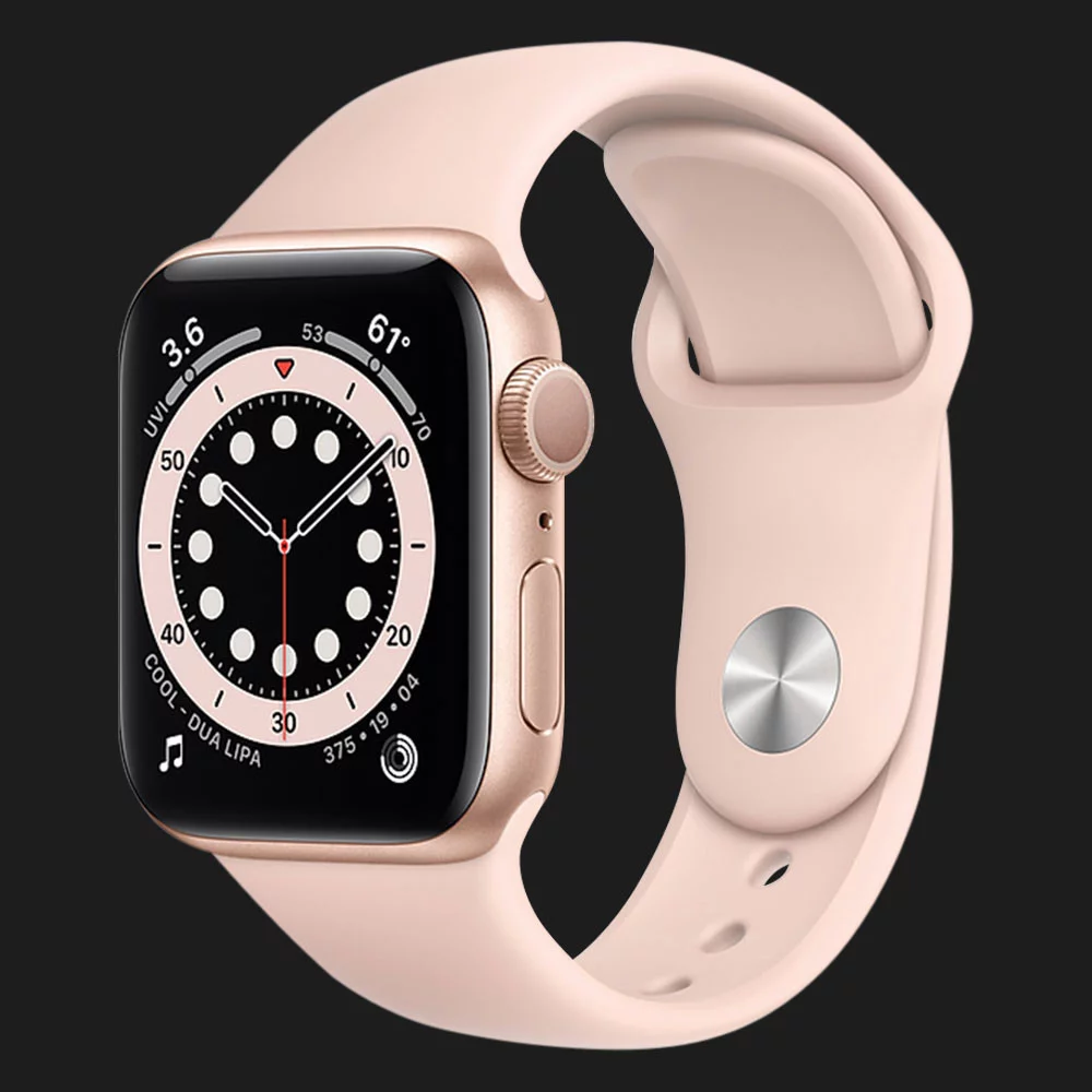 Купить Apple Watch Series 6 40mm Gold Aluminum Case with Pink Sand